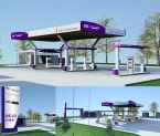 CNG Suez gáz töltőállomás redesign